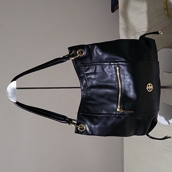 Giani Bernini Black and Gold Bag - Picture 1 of 15